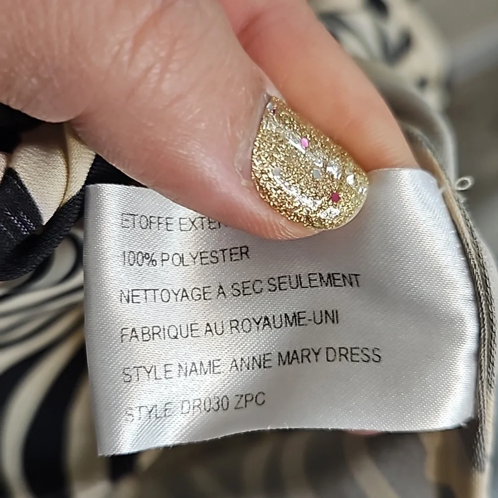Layeur Zebra Print Maxi Dress Size 4 US FR 36 - Picture 13 of 13